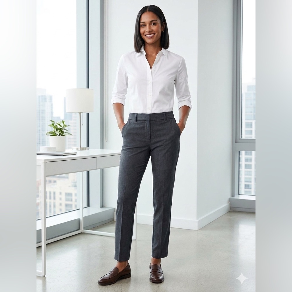 ✨ Express Columnist Ankle Pant | Deep Gray Heather | 0R